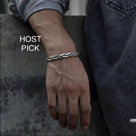 Other - New sterling silver twisted woven bracelet